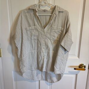 Madewell Stripe Button-Up Shirt